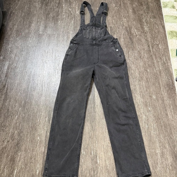 Joe's Jeans Denim - Joe's Jeans Overalls Women Medium Black Denim Straight Leg Utility Bib Jumpsuit